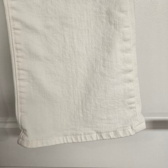 Women's Frame "Le Crop Mini Boot" Jeans in White Denim - Size 24 - Picture 7 of 12